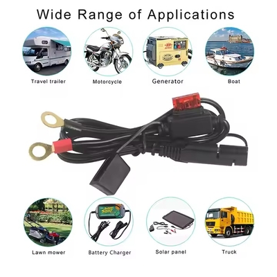 SAEからOリング端末電池ケーブルへ 12Vのインラインファイズ