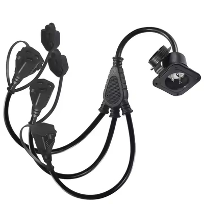 NEMA 5-15P から 2x 5-15R Y スプリッター電源延長ケーブル- 2 ストック, 125V / 15A, UL 室内使用のためにリストされています