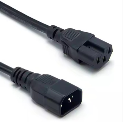 IEC C14 - C15 電源コード、オス - メス高温ケーブル 250V 10A サーバ、ネットワーク、PDU、ケトル用