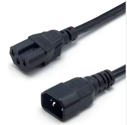 IEC C14 - C15 電源コード、オス - メス高温ケーブル 250V 10A サーバ、ネットワーク、PDU、ケトル用