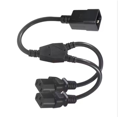 C20からC13の電源分割ケーブル,250V 15A,PDU/データセンター/サーバーのためのIEC 60320拡張ケーブル