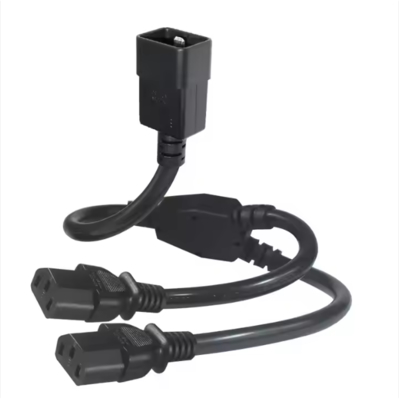 C20からC13の電源分割ケーブル,250V 15A,PDU/データセンター/サーバーのためのIEC 60320拡張ケーブル