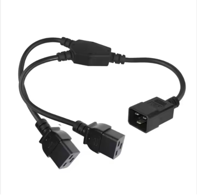 C20 - デュアルC19 電源スプリッターケーブル 250V 16A ヘビーデューティー