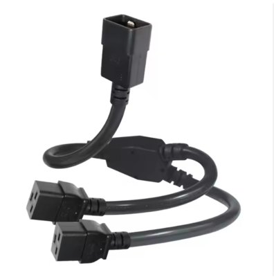 C20 から C19 の電源分割ケーブル,250V 16A,PDU,サーバー,データセンターの使用のための重量 IEC 拡張コード