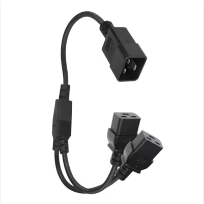 C20 から C19 の電源分割ケーブル,250V 16A,PDU,サーバー,データセンターの使用のための重量 IEC 拡張コード