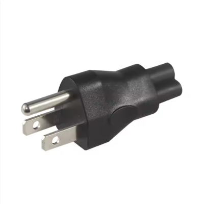NEMA 5-15P to IEC C5 ラップトップ用電源アダプターケーブル