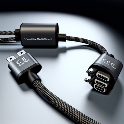 CE認証済み 3-in-1 USB充電ケーブル、急速充電15W