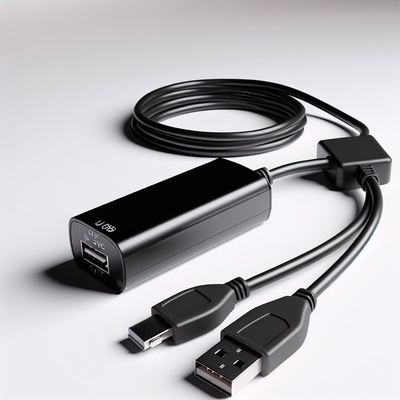 5Vから12V USB OBD電圧ブースターケーブル、短絡保護付き