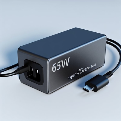 65W デスクトップ用電源アダプタ C型充電線100-240V