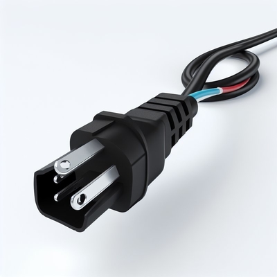 NEMA 5-15P - C5 電源コード 18AWG SJT PVC ブラック