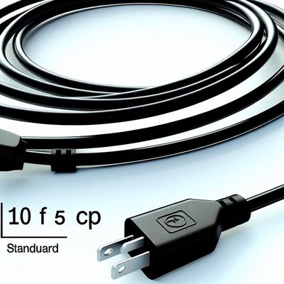 標準的な米国コンセント用10フィートC5ラップトップ電源ケーブル