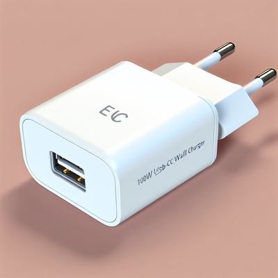 100W EU USB-C ウォールチャージャー (ノートパソコンおよびモバイルデバイス用)