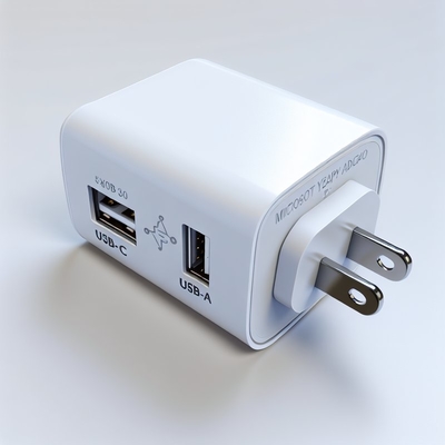 SAプラグUSB充電器 USB-CとUSB-Aポート 5V 3.4A