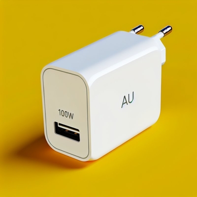 ラップトップ用のAU2ピンプラグ付き100WUSB-C GaN充電器