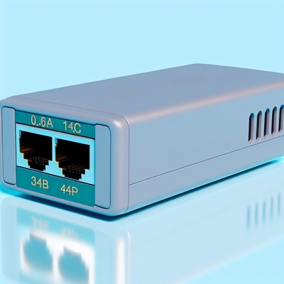 0.4A 1000Mbps POEインジェクタースプリッター 12V 24V 48V Power over Ethernetアダプター