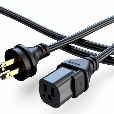 NEMA 5-15P to 5-15R 電源コード 1FT 2FT PC電源用