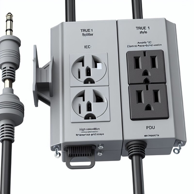 NEMA 5-15P - True1 メス 4方向 PowerCON スプリッターケーブル 1.8m