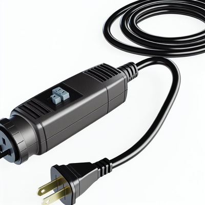 NEMA 1-15P - NEMA 1-15R AC電源コード 0.8M