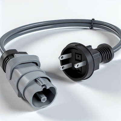 NEMA 1-15P - NEMA 1-15R AC電源コード 0.8M