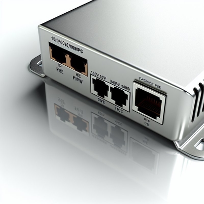 12V 24V 48V IPカメラ用の受動POEインジェクター 10/100/1000Mbps