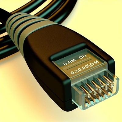 CAT 3 電話ケーブル RJ9 RJ11 RJ22 4芯 PVC フラットコイル