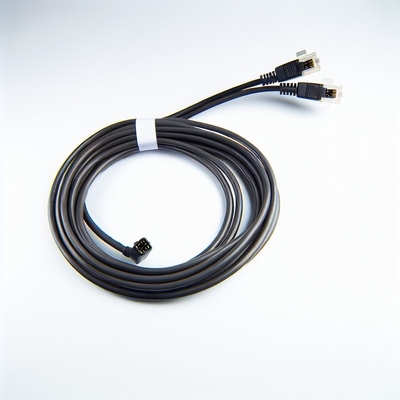 CAT 3 電話ケーブル RJ9 RJ11 RJ22 4芯 PVC フラットコイル