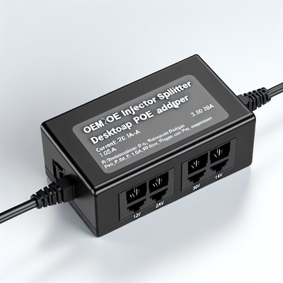 48V POE インジェクター スプリッタ 2つのイーサネットポート 10/100/1000Mbps