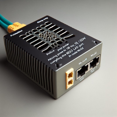48V-24V 12V 5V POEスプリッター、2つのRJ45ポート、1Gbps