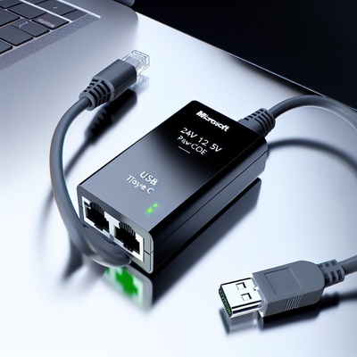 48V-24V 12V 5V POE スプリッター、RJ45 コネクタ付き 1Gbps