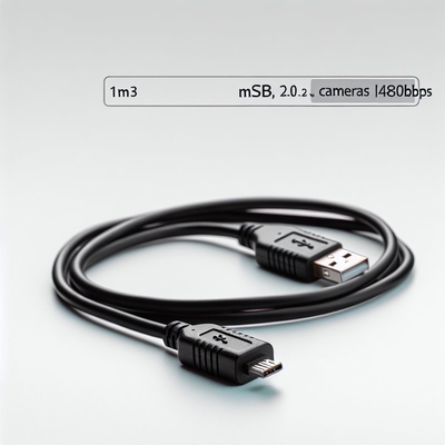ミニUSB 2.0ケーブル 1m 高速充電 データ転送対応 カメラ MP3用