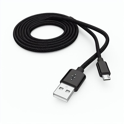 6フィートナイロン 帯状マイクロUSBケーブル 急速充電 データ転送