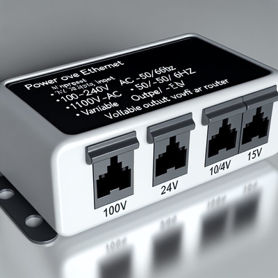 48V から 24V 12V 5V POE スプリッター 10/100Mbps WiFi ルータ