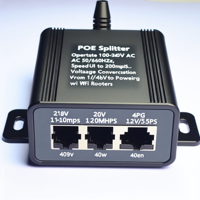 48V から 24V 12V 5V POE スプリッター 10/100Mbps WiFi ルータ