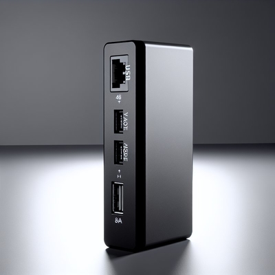 48V to 12V POE スプリッター IEEE802.3af、RJ45 および DC ケーブル付き