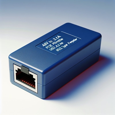 48V から 5V 2.4A PoE スプリッタ USB と RJ45 出力 IEEE 802.3af