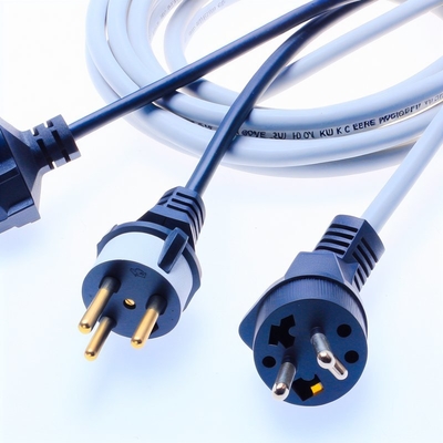 EUシュコ電源コード 250V 16A H05VV-F 3G0.75mm2 ストリップワイヤ