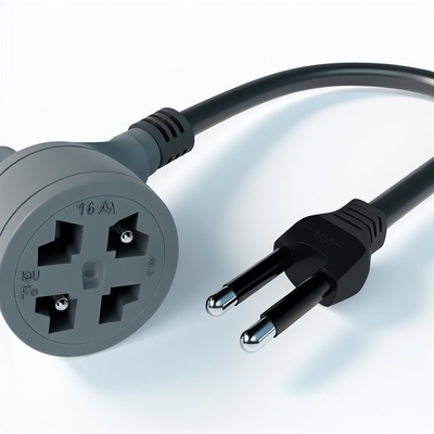 EUシュコ電源コード 250V 16A H05VV-F 3G0.75mm2 ストリップワイヤ
