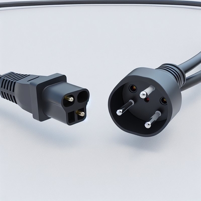 EU 3ピン Schuko プラグ - C13 電源コード 0.75mm² HO5VV-F