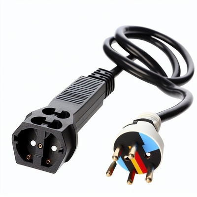 EU CEE7/7 3ピン電源コード、ストリップワイヤー付き 220-240V