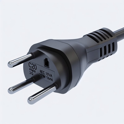 C20 から IEC C19 電源コード 250V 10A H05VV-F 3G