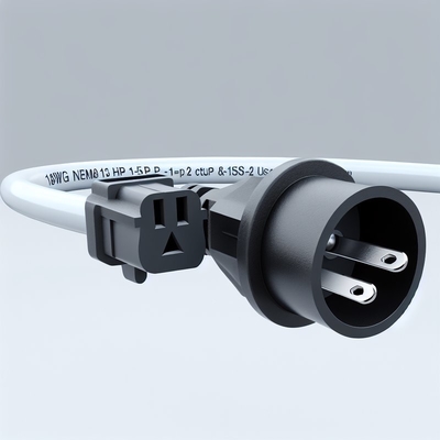 18AWG NEMA 1-15P から C7 US 2 角電源コード