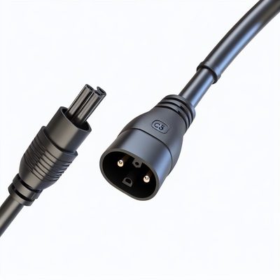 C8 オス - C7 メス 0.8m 電源コード 18AWG PVC ROHS 認証