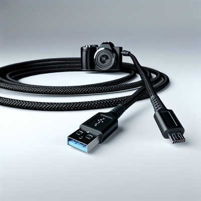 ブラックUSB2.0からマイクロUSBケーブル 1m 1.5m データ転送充電