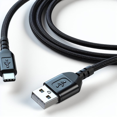 ブラックUSB2.0からマイクロUSBケーブル 1m 1.5m データ転送充電