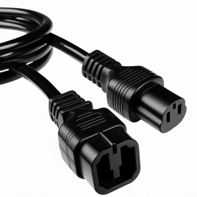 C20 - C13 AC電源コード 10A 250V 黒 1m