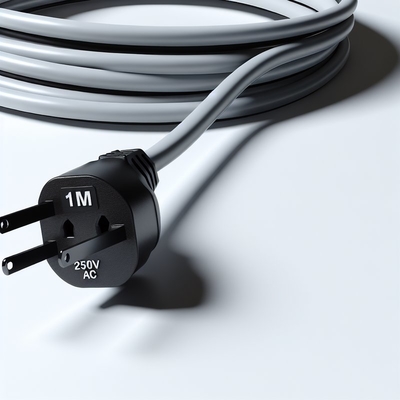 UK 3ピン延長コード 1m 13A 250V AC電源ケーブル