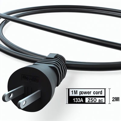 UK 3ピン延長コード 1m 13A 250V AC電源ケーブル