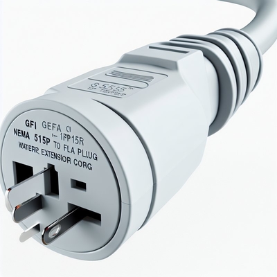 GFCI NEMA 5-15P - 5-15R 防水延長コード IP53