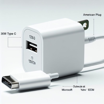 12V 3AタイプC電源アダプター 36W USB-Cチャージャー