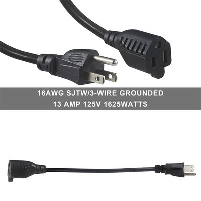 18AWG 3極ピグテール電源コード（家電製品および工具用）
